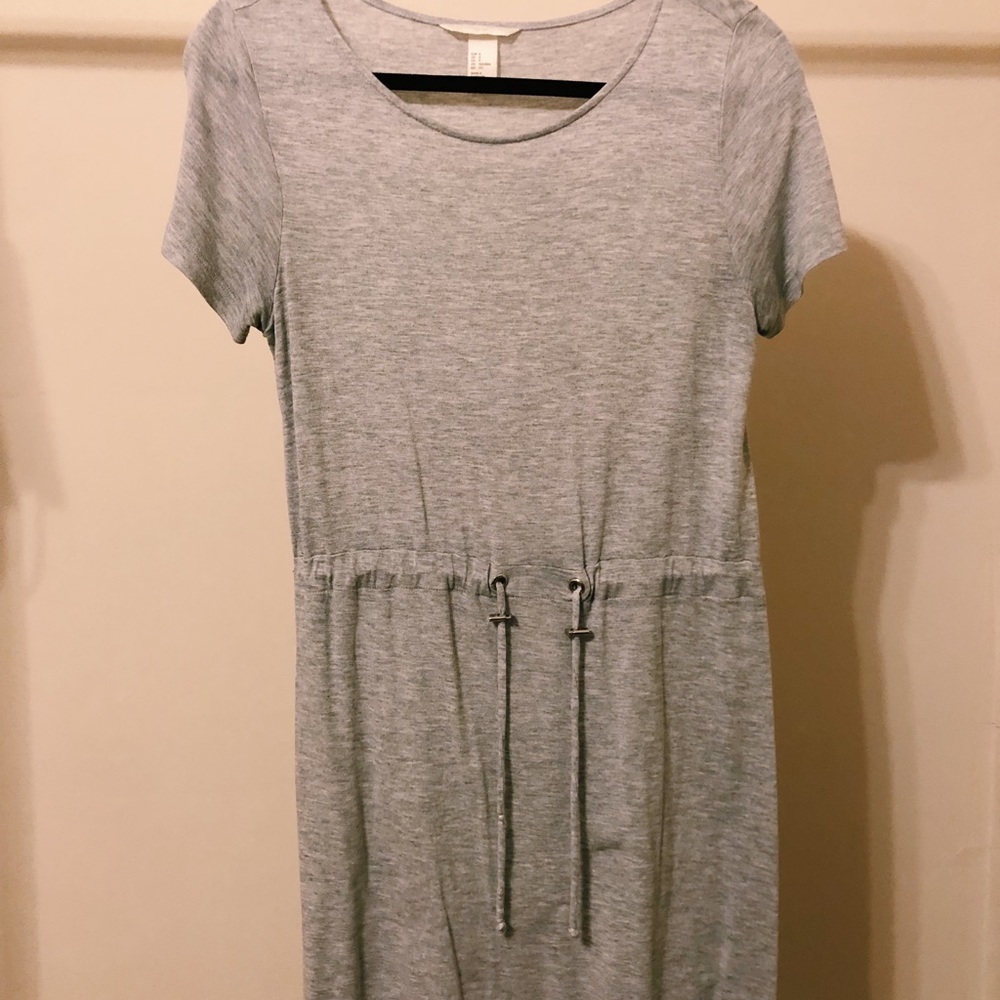 Gray, T-shirt material dress